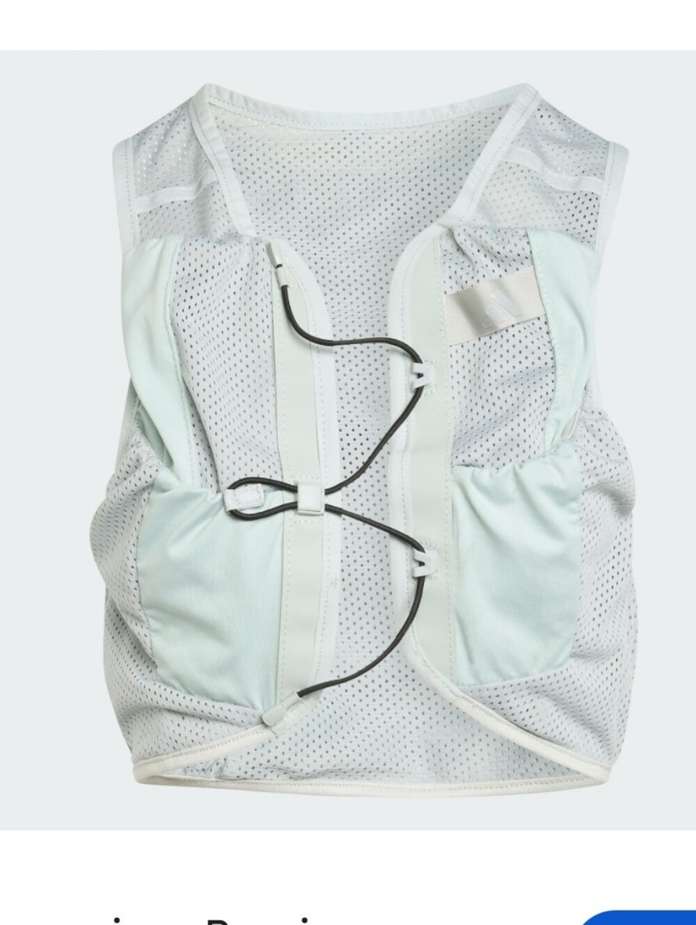 Adidas Light Mint Mesh Running Vest with Front Pockets
